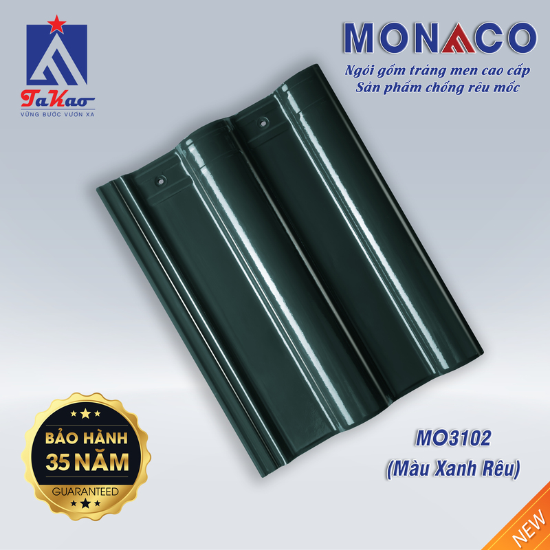 Ngói Monaco chinh phục người dùng với bảng màu sắc phong phú