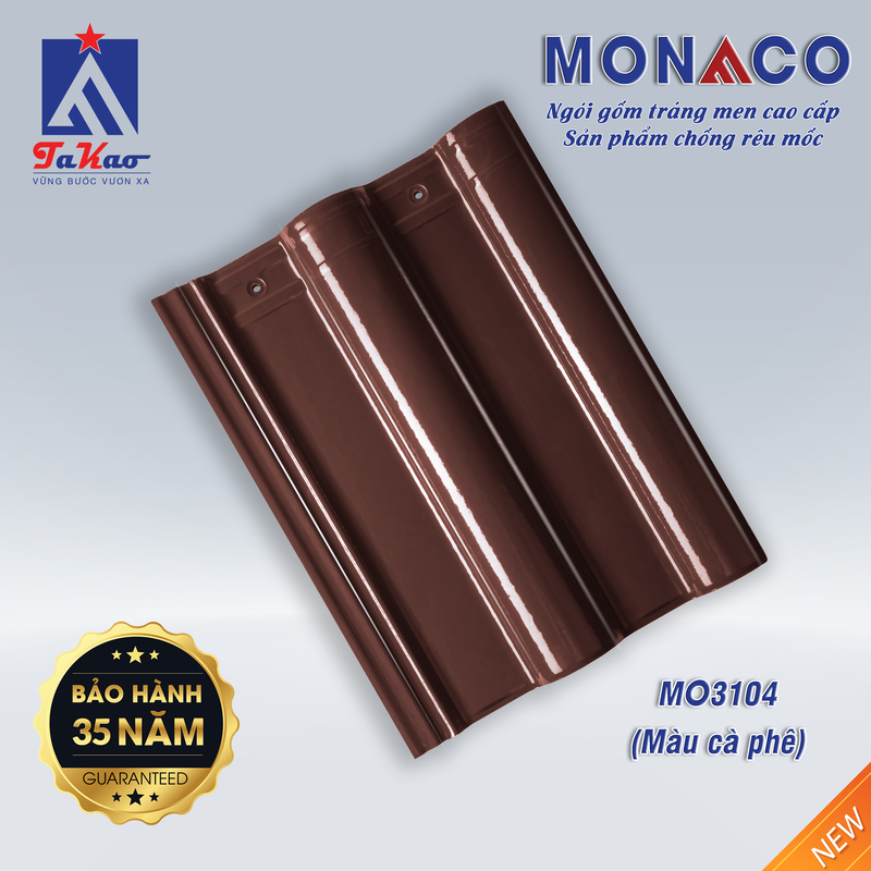 Được sản xuất từ đất sét hoặc bê tông chất lượng cao, ngói Monaco đảm bảo độ bền vượt trội và khả năng chịu lực tốt