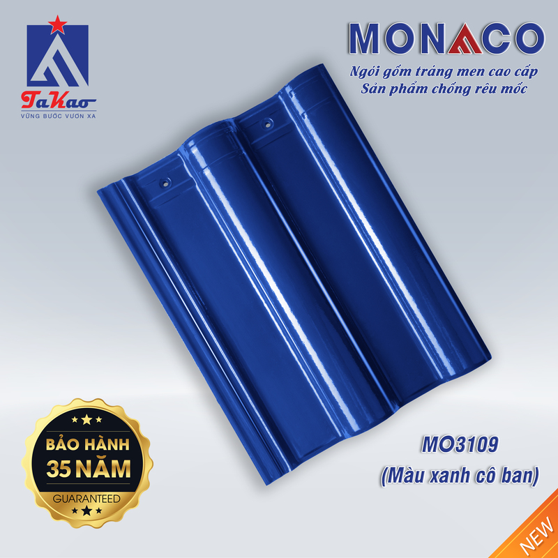 Ngói Monaco được thiết kế để chịu được các tác động mạnh, từ gió bão, mưa lớn cho đến ánh nắng gay gắt