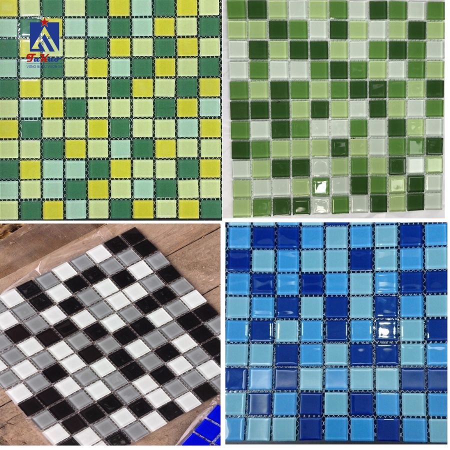Gạch thủy tinh với khả năng phản chiếu ánh sáng tạo nên hiệu ứng lấp lánh dưới nước, mang lại vẻ đẹp lung linh và hiện đại