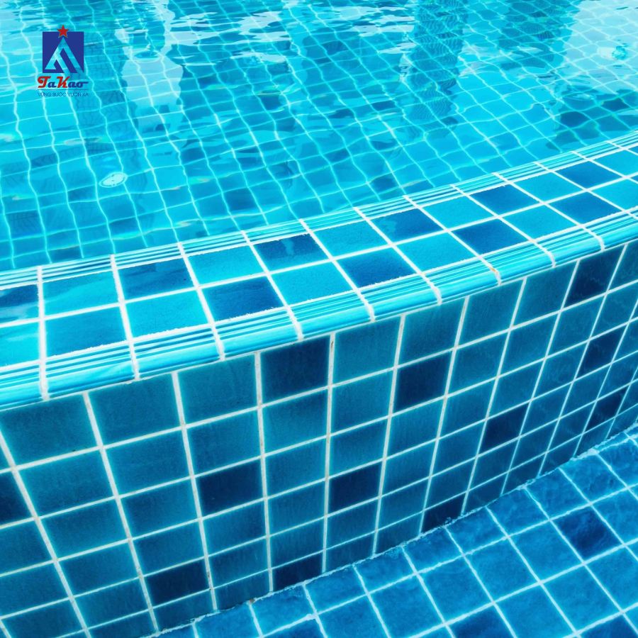 Gạch mosaic xanh dương