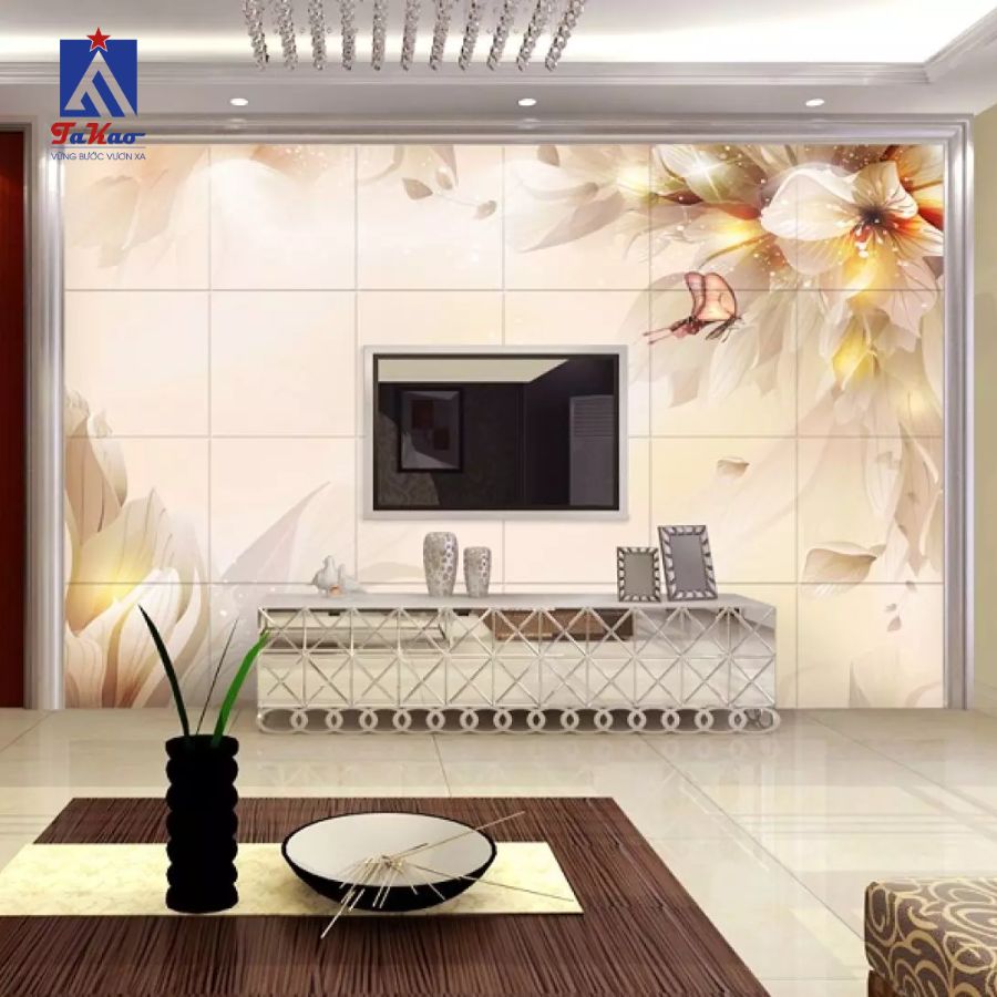 Gạch 3D là lựa chọn tuyệt vời cho những ai muốn biến phòng khách của mình trở nên độc đáo và ấn tượng