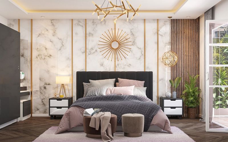 Lưu ý sử dụng gạch ốp tường phòng ngủ