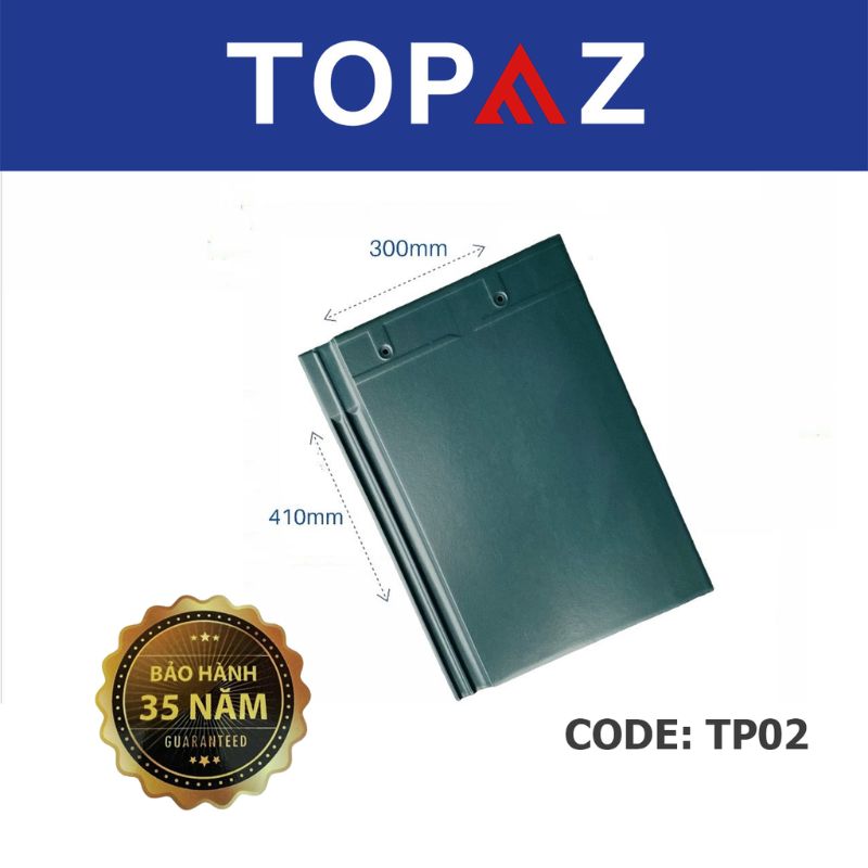 Ngói phẳng Topaz là loại ngói được sản xuất từ chất liệu composite hoặc gốm sứ, nổi bật với thiết kế phẳng và hiện đại