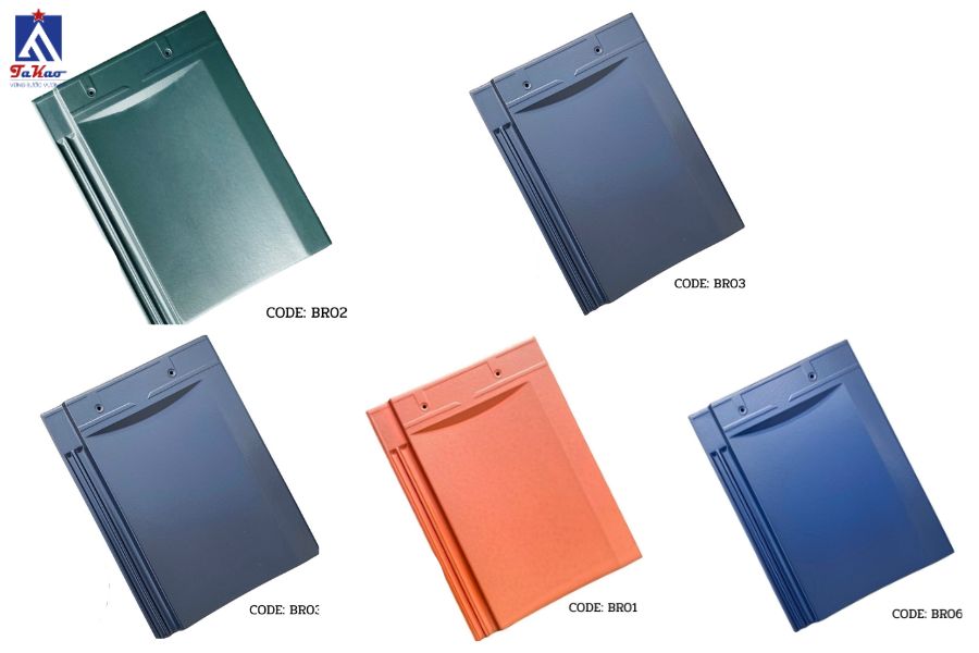 Màu sắc ngói Bravia đa dạng