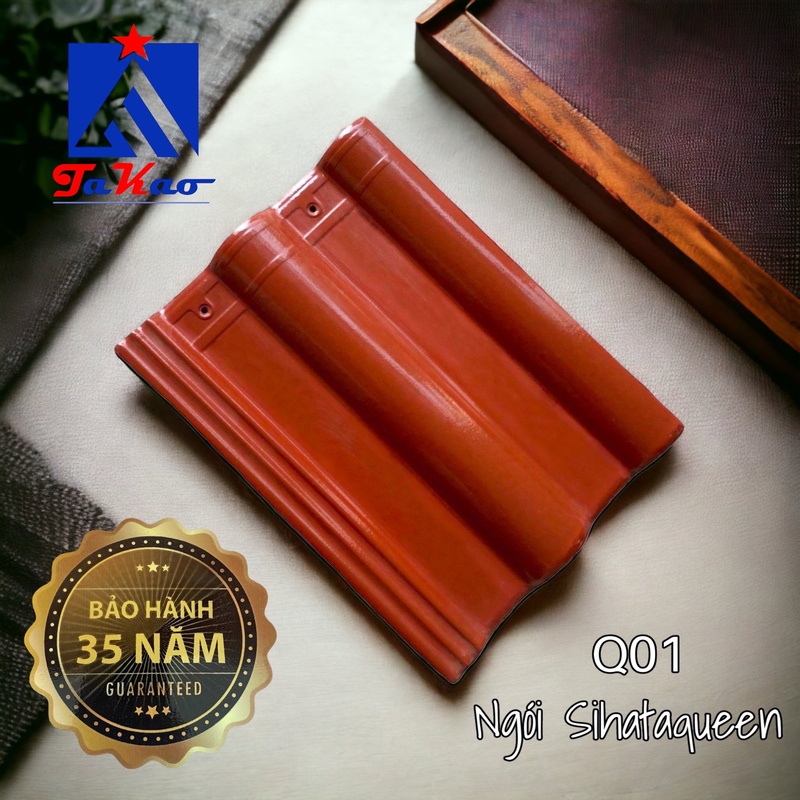 Ngói Sihata Queen là một loại ngói tráng men cao cấp, được sản xuất từ chất liệu đất sét tự nhiên