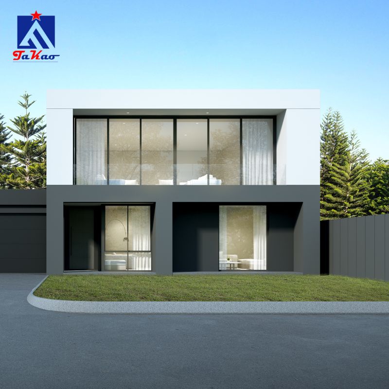 Cách phối màu gạch ốp tường mặt tiền