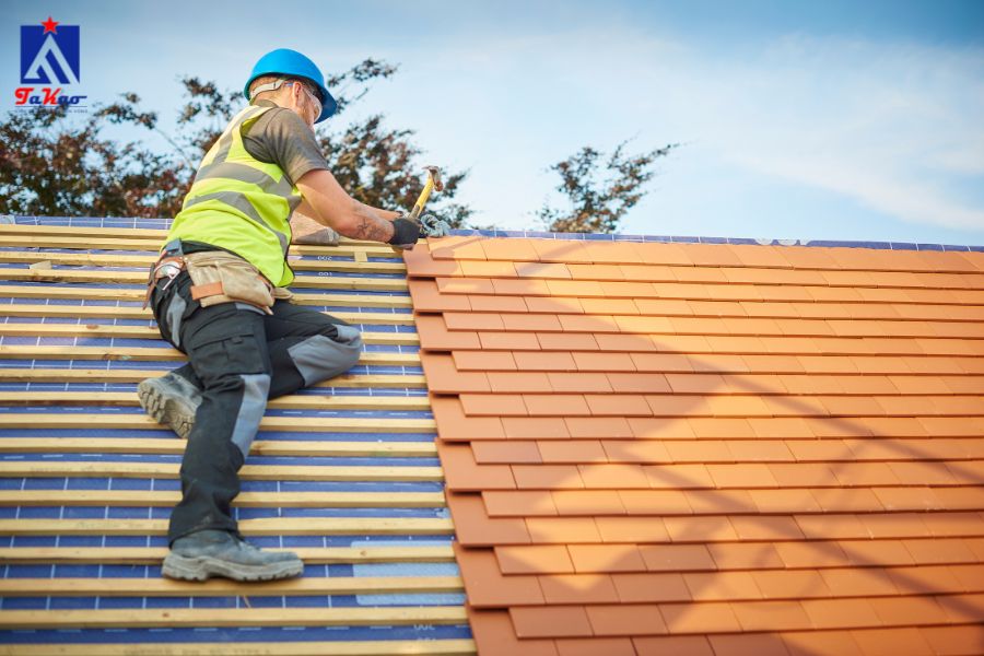 cách tính độ dốc mái nhà lợp ngói