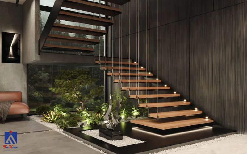 Có nên ốp cầu thang bằng gạch không