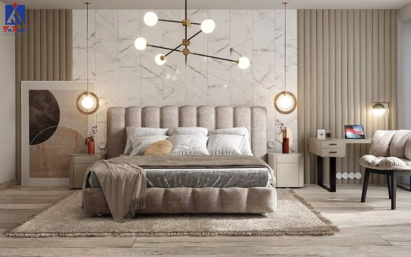 Có nên ốp gạch tường phòng ngủ