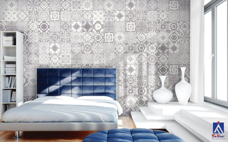 Có nên ốp gạch tường phòng ngủ