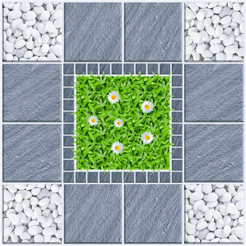 Gạch sỏi lát sân