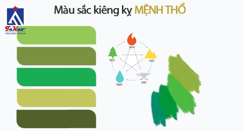 màu ngói hợp mệnh thổ