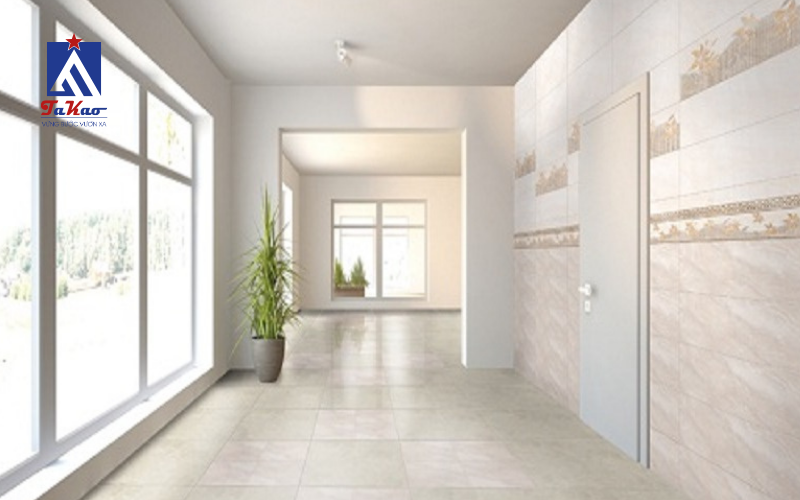 phối màu tường và gạch nền