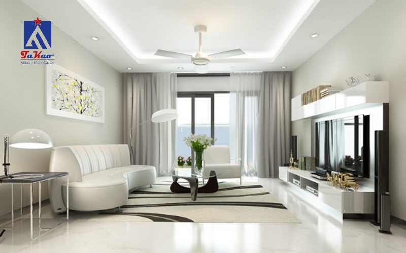 phối màu tường và gạch nền