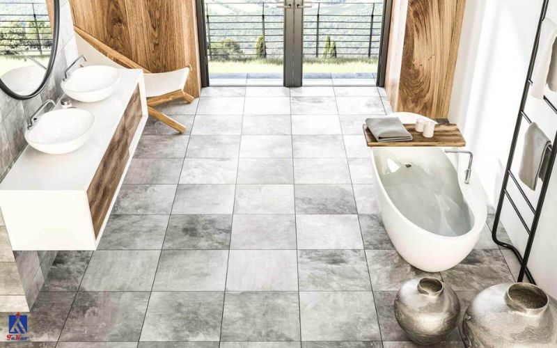 Tường nhà màu trắng nên lát gạch màu gì