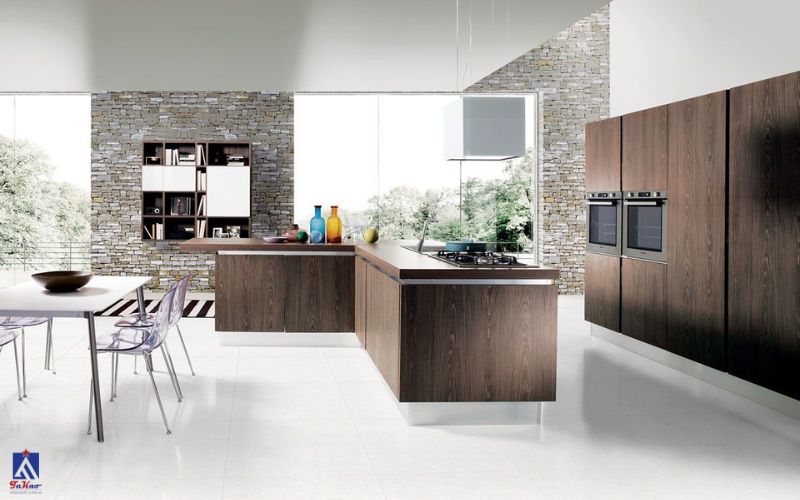 Tường nhà màu trắng nên lát gạch màu gì