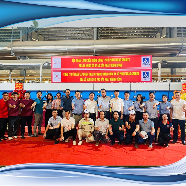 Takao Granite chính thức chạy dây chuyền số 5